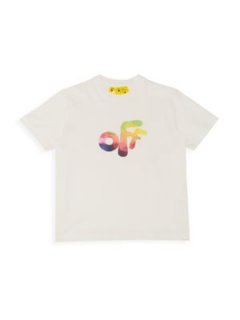 Little Boy's & Boy's Off Rounded Logo T-Shirt