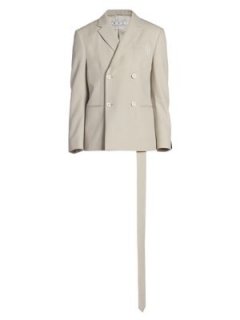Paperclip Relaxed Double-Breasted Jacket
